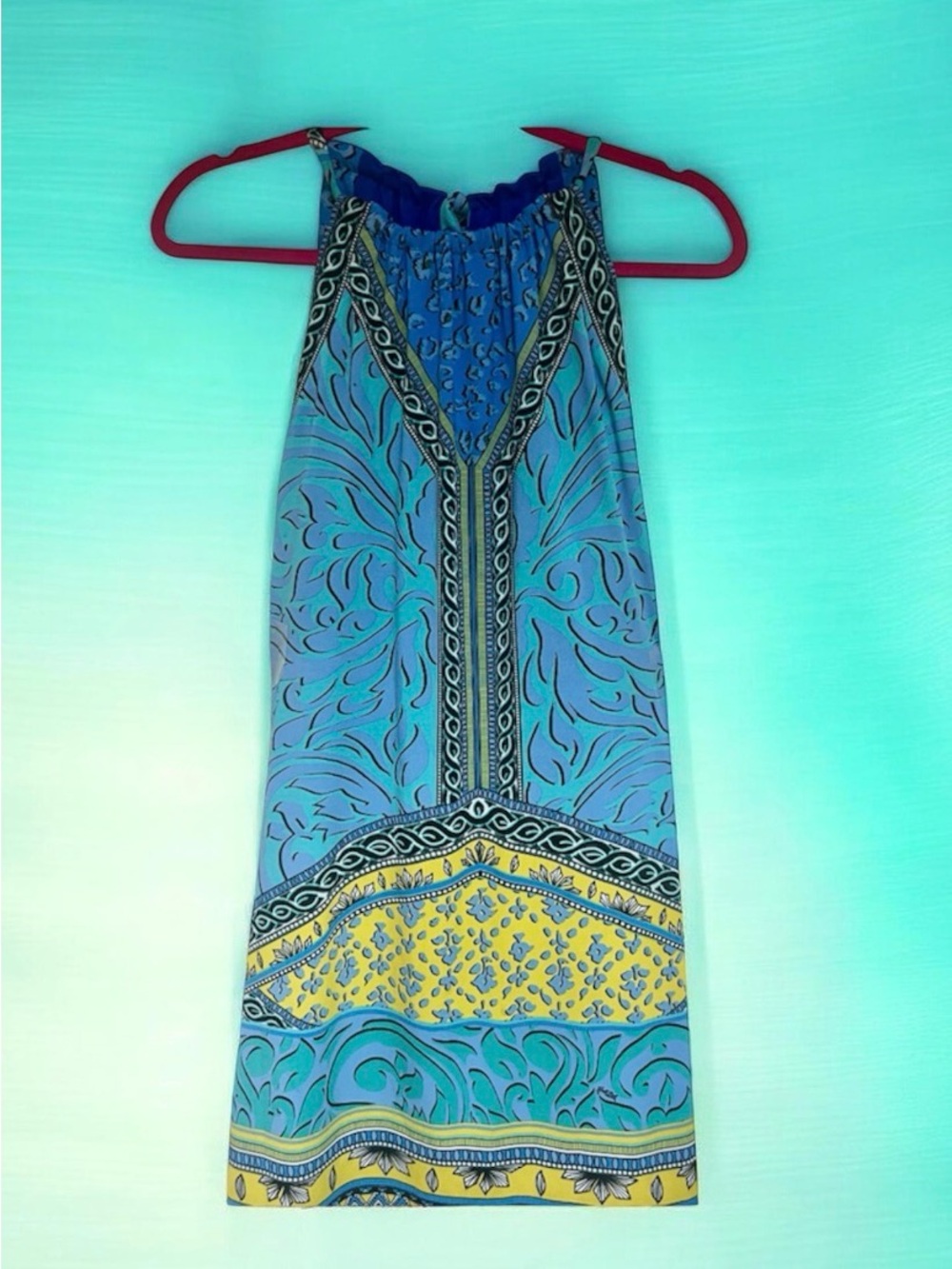 Boho chic sleeveless dress size medium NWOT  Gorgeous !!!  Watch video !